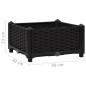 vidaXL Hochbeet 40x40x23 cm Polypropylen vidaXL Hochbeet 40x40x23 cm Polypropylen