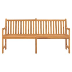 vidaXL Gartenbank 180 cm Massivholz Teak