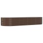 vidaXL Hochbeet Braun 367x140x68 cm Pulverbeschichteter Stahl vidaXL Hochbeet Braun 367x140x68 cm Pulverbeschichteter Stahl