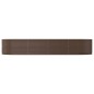 vidaXL Hochbeet Braun 367x140x68 cm Pulverbeschichteter Stahl vidaXL Hochbeet Braun 367x140x68 cm Pulverbeschichteter Stahl