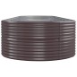 vidaXL Hochbeet Pulverbeschichteter Stahl 584x140x68 cm Braun vidaXL Hochbeet Pulverbeschichteter Stahl 584x140x68 cm Braun