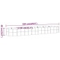 vidaXL Hochbeet Pulverbeschichteter Stahl 584x140x68 cm Braun vidaXL Hochbeet Pulverbeschichteter Stahl 584x140x68 cm Braun