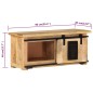 vidaXL TV-Schrank 90x35x40 cm Massivholz Mango vidaXL TV-Schrank 90x35x40 cm Massivholz Mango