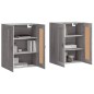 Wandschränke 2 Stk. Grau Sonoma Holzwerkstoff Wandschränke 2 Stk. Grau Sonoma Holzwerkstoff