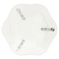 vidaXL Beistelltisch mit 2 Ablagen Transparent 38x38x50 cm Hartglas vidaXL Beistelltisch mit 2 Ablagen Transparent 38x38x50 cm Hartglas