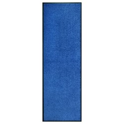 vidaXL Fußmatte Waschbar Blau 60x180 cm