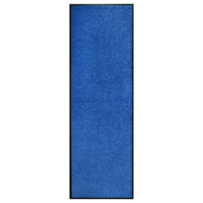 vidaXL Fußmatte Waschbar Blau 60x180 cm vidaXL Fußmatte Waschbar Blau 60x180 cm