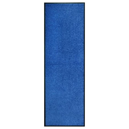 vidaXL Fußmatte Waschbar Blau 60x180 cm