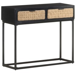 vidaXL Konsolentisch 90x35x76 cm Mango Massivholz
