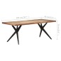 vidaXL Esstisch 200x90x76 cm Altholz Massiv vidaXL Esstisch 200x90x76 cm Altholz Massiv