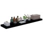 vidaXL Wandregale Schwebend 4Stk. Hochglanz-Schwarz 120x23,5x3,8cm MDF vidaXL Wandregale Schwebend 4Stk. Hochglanz-Schwarz 120x23,5x3,8cm MDF