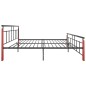 vidaXL Bettgestell Metall und Massivholz Eiche 200x200 cm vidaXL Bettgestell Metall und Massivholz Eiche 200x200 cm