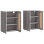 Wandschränke 2 Stk. Grau Sonoma Holzwerkstoff Wandschränke 2 Stk. Grau Sonoma Holzwerkstoff