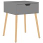 vidaXL Nachttisch Grau 40x40x56 cm Holzwerkstoff vidaXL Nachttisch Grau 40x40x56 cm Holzwerkstoff
