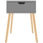 vidaXL Nachttisch Grau 40x40x56 cm Holzwerkstoff vidaXL Nachttisch Grau 40x40x56 cm Holzwerkstoff