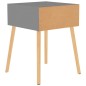 vidaXL Nachttisch Grau 40x40x56 cm Holzwerkstoff vidaXL Nachttisch Grau 40x40x56 cm Holzwerkstoff