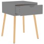 vidaXL Nachttisch Grau 40x40x56 cm Holzwerkstoff vidaXL Nachttisch Grau 40x40x56 cm Holzwerkstoff