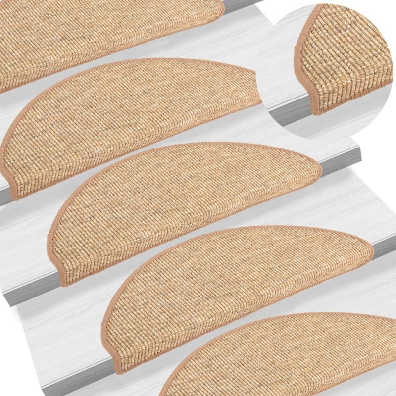 vidaXL Stufenmatten Selbstklebend 15 Stk. Hellbraun 65x21x4 cm vidaXL Stufenmatten Selbstklebend 15 Stk. Hellbraun 65x21x4 cm