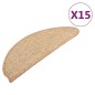 vidaXL Stufenmatten Selbstklebend 15 Stk. Hellbraun 65x21x4 cm vidaXL Stufenmatten Selbstklebend 15 Stk. Hellbraun 65x21x4 cm