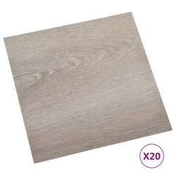 vidaXL PVC-Fliesen Selbstklebend 20 Stk. 1,86 m² Taupe