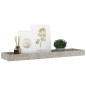vidaXL Loggia Wandregale 4 Stk. Betongrau 60x15x4 cm MDF vidaXL Loggia Wandregale 4 Stk. Betongrau 60x15x4 cm MDF