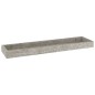 vidaXL Loggia Wandregale 4 Stk. Betongrau 60x15x4 cm MDF vidaXL Loggia Wandregale 4 Stk. Betongrau 60x15x4 cm MDF