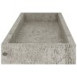 vidaXL Loggia Wandregale 4 Stk. Betongrau 60x15x4 cm MDF vidaXL Loggia Wandregale 4 Stk. Betongrau 60x15x4 cm MDF