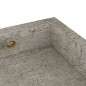 vidaXL Loggia Wandregale 4 Stk. Betongrau 60x15x4 cm MDF vidaXL Loggia Wandregale 4 Stk. Betongrau 60x15x4 cm MDF