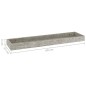 vidaXL Loggia Wandregale 4 Stk. Betongrau 60x15x4 cm MDF vidaXL Loggia Wandregale 4 Stk. Betongrau 60x15x4 cm MDF