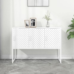 vidaXL Sideboard Weiß 105x35x75 cm Stahl