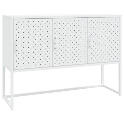vidaXL Sideboard Weiß 105x35x75 cm Stahl