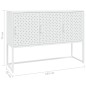 vidaXL Sideboard Weiß 105x35x75 cm Stahl vidaXL Sideboard Weiß 105x35x75 cm Stahl