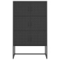 vidaXL Highboard Schwarz 80x35x135 cm Stahl vidaXL Highboard Schwarz 80x35x135 cm Stahl