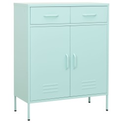 vidaXL Lagerschrank Minzgrün 80x35x101,5 cm Stahl    