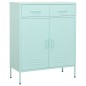 vidaXL Lagerschrank Minzgrün 80x35x101,5 cm Stahl vidaXL Lagerschrank Minzgrün 80x35x101,5 cm Stahl