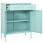 vidaXL Lagerschrank Minzgrün 80x35x101,5 cm Stahl vidaXL Lagerschrank Minzgrün 80x35x101,5 cm Stahl
