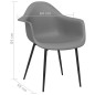 vidaXL Esszimmerstühle 4 Stk. Grau PP vidaXL Esszimmerstühle 4 Stk. Grau PP
