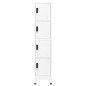 vidaXL Schließfachschrank Weiß 38x45x180 cm Stahl vidaXL Schließfachschrank Weiß 38x45x180 cm Stahl