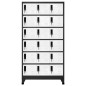 vidaXL Schließfachschrank Anthrazit und Weiß 90x40x180 cm Stahl vidaXL Schließfachschrank Anthrazit und Weiß 90x40x180 cm Stahl