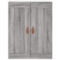 Wandschränke 2 Stk. Grau Sonoma Holzwerkstoff Wandschränke 2 Stk. Grau Sonoma Holzwerkstoff