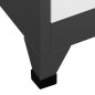 vidaXL Schließfachschrank Anthrazit und Weiß 90x40x180 cm Stahl vidaXL Schließfachschrank Anthrazit und Weiß 90x40x180 cm Stahl