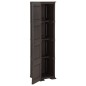 vidaXL Kunststoffschrank 40x43x164 cm Holzdesign Braun vidaXL Kunststoffschrank 40x43x164 cm Holzdesign Braun