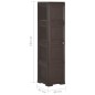 vidaXL Kunststoffschrank 40x43x164 cm Holzdesign Braun vidaXL Kunststoffschrank 40x43x164 cm Holzdesign Braun