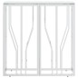 vidaXL Konsolentisch Silbern 70x30x70 cm Edelstahl und Glas vidaXL Konsolentisch Silbern 70x30x70 cm Edelstahl und Glas