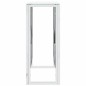 vidaXL Konsolentisch Silbern 70x30x70 cm Edelstahl und Glas vidaXL Konsolentisch Silbern 70x30x70 cm Edelstahl und Glas