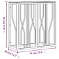 vidaXL Konsolentisch Silbern 70x30x70 cm Edelstahl und Glas vidaXL Konsolentisch Silbern 70x30x70 cm Edelstahl und Glas