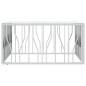 vidaXL Couchtisch Silbern 100x100x50 cm Edelstahl und Glas vidaXL Couchtisch Silbern 100x100x50 cm Edelstahl und Glas