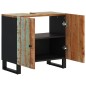 vidaXL Waschbeckenunterschrank Altholz Massiv und Holzwerkstoff vidaXL Waschbeckenunterschrank Altholz Massiv und Holzwerkstoff