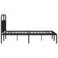 vidaXL Bettgestell mit Kopfteil Metall Schwarz 150x200 cm vidaXL Bettgestell mit Kopfteil Metall Schwarz 150x200 cm