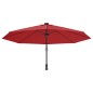 vidaXL Wand-Sonnenschirm Knallrot 290 cm vidaXL Wand-Sonnenschirm Knallrot 290 cm
